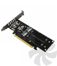 Адаптер с PCIE X16 на 4х NVME SSD M.2 с поддержкой RAID-массива VROC iHyper m.2X16