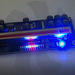 Райзер 6pin PCIE X1 to X16 - Clover V011 Pro LED (Black Riser)